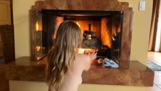 Grace Charis Nude Strip Fireplace OnlyFans Video Leaked