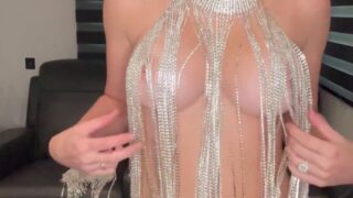 Vicky Stark Nude Rhinestone Outfits Try-On Onlyfans Video Leaked